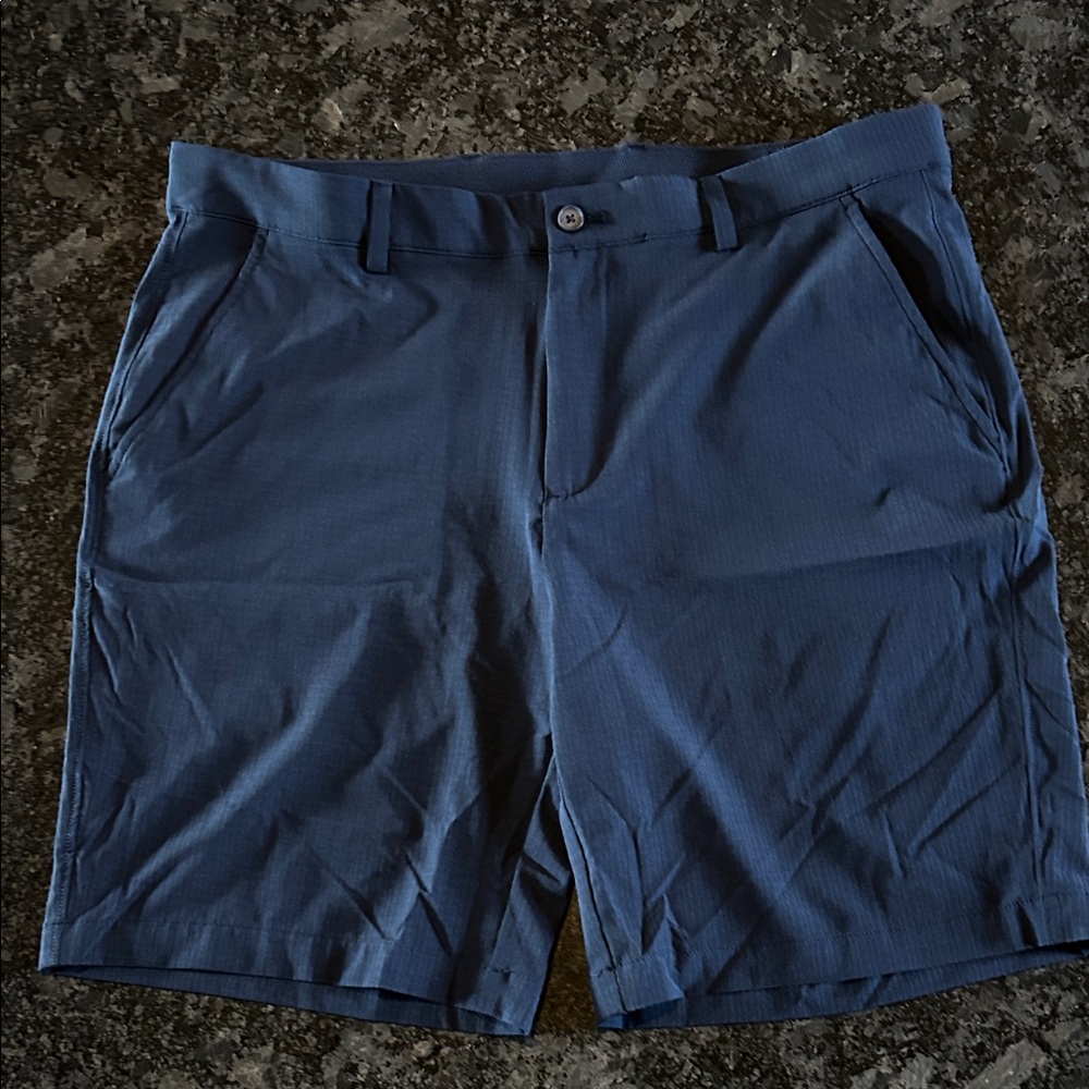 Greg Norman Collection Navy Flat Front Shorts